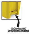Ver imagem 2 de Lixeira Cesto Pedal 30l Coleta Seletiva Reciclagem Amarelo