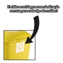 Ver imagem 3 de Lixeira Cesto Pedal 30l Coleta Seletiva Reciclagem Amarelo