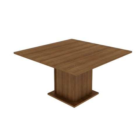 Mesa Madesa Quadrada Tampo de Madeira 5286A Rustic Cor:Rustic
