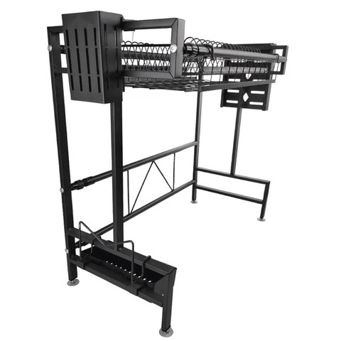 Escorredor de Louça Pia Cozinha Modular Suspensa Ajustavel Prato Talheres Copo Utensilios Rack Organ