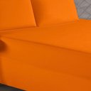 Ver imagem 2 de Jogo de Cama Casal Nobre 3 Peças Luva de Box 55cm de Altura Malha 100% Algodão - Laranja