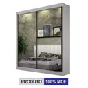 Ver imagem 5 de Guarda Roupa 2 Portas 2 Espelhos São Paulo Gold Branco – Leifer Móveis