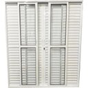 Ver imagem 1 de Porta de Aluminio Balcão 6 Folhas com Fechadura Linha Premium:2,10 X 1,50/branco