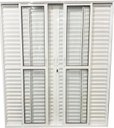 Ver imagem 1 de Porta de Aluminio Balcão 6 Folhas com Fechadura Linha Premium:2,10 X 1,50/branco