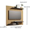 Painel para Tv Smart até 32 Polegadas Oregon Prateleira - Cores - Comprar Moveis em Casa: Ripado / P - 2