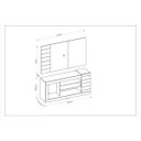 Ver imagem 3 de Rack com Painel para TV até 50 Polegadas Goya Caemmun