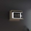 Ver imagem 3 de Armário Aéreo para Micro-Ondas Lora 60cm Marrom Casa 812