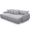 Sofá Cama Retrátil 4 Lugares para Sala de Estar 270cm Sky T03 Linho Cinza - Lyam Decor - 1