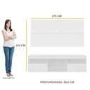 Ver imagem 7 de Rack com Painel para TV até 65" Multimóveis Flórida FG3059 Branco