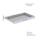 Ver imagem 6 de Mapoteca 10 Gavetas 120,4cm x 122,3cm Aço Branco/Lilas