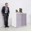 Ver imagem 5 de Mapoteca 10 Gavetas 120,4cm X 122,3cm Aço