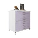 Ver imagem 4 de Mapoteca 10 Gavetas 120,4cm x 122,3cm Aço Branco/Lilas