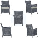 Ver imagem 5 de 2 Poltronas e 1 Mesa Igapó em Alumínio Pintura Preta Corda Náutica Estofado 3