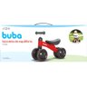 Bicicleta de Equilíbrio 4 Rodas Buba Sem Pedal Zoo Vermelha 12 meses Balance Infantil - 9