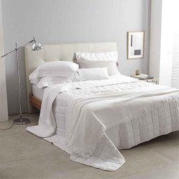 Jogo de Cama Damask Stripes King 300 Fios Cetim 4pçs - Buddemeyer - King - Branco - 2