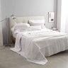 Jogo de Cama Damask Stripes King 300 Fios Cetim 4pçs - Buddemeyer - King - Branco - 2