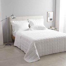 Jogo de Cama Damask Stripes King 300 Fios Cetim 4pçs - Buddemeyer - King - Branco - 5