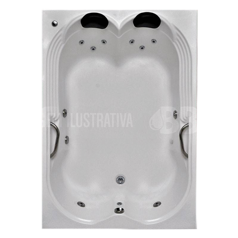 Banheira Dupla Bruxelas COMPLETA com hidro em acrílico   220V