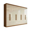 Ver imagem 2 de Guarda-Roupa Casal 8 Portas 4 Gavetas Cinamomo Off White Paris