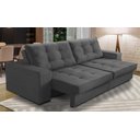 Ver imagem 1 de Sofá Retrátil e Reclinável 2 Lugares 1,70m com Molas Madrid Suede Mirra Decor