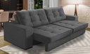 Ver imagem 1 de Sofá Retrátil e Reclinável 2 Lugares 1,70m com Molas Madrid Suede Mirra Decor