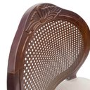 Ver imagem 4 de Cadeira Medalhão Madeira Entalhada com Tela Telinha Palhinha Poltrona Natural Provençal Indiana Deco