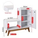 Ver imagem 6 de Sapateira Shoes Hall Entrada Assento 1 Porta Prateleiras Organizadora Até 8 Pares Calçados -