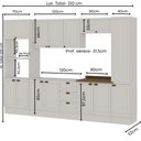 Ver imagem 5 de Cozinha Completa 6pçs Americana Branco/ebano C/ Rodape
