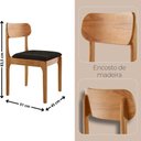 Ver imagem 3 de Conjunto de Jantar Ballare 4 Lugares Tampo MDF Redondo Cadeiras Star Linho Imbuia 135cm Moderna