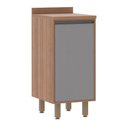 Ver imagem 1 de Balcão De Cozinha C/Tampo 40cm 1 Porta 1 Prateleira Isa