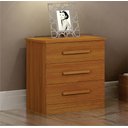Ver imagem 3 de Mesa de Cabeceira 3 Gavetas Rubi Bronze Leifer Moveis Cinamomo