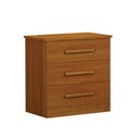 Ver imagem 1 de Mesa de Cabeceira 3 Gavetas Rubi Bronze Leifer Moveis Cinamomo