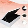 Cama Box Bau Solteirão 0,96 X 2,03 Blindada Super Reforçada - Branco - 1