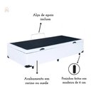 Ver imagem 3 de Cama Box Bau Solteirão 0,96 X 2,03 Blindada Super Reforçada - Branco