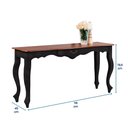 Ver imagem 5 de Aparador de Sala 116cm com Pés Luis XV e 1 Gaveta 70810 Linz Móveis - Preto/Imbuia