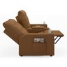 Poltrona do Papai Reclinável Cinema 2 Lugares Manual Baú Usb Haifa F05 Facto Caramelo - Lyam Decor - 3