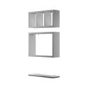 Ver imagem 3 de Kit Nichos Prateleiras Eze para Banheiro Decorativo Branco
