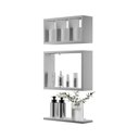 Ver imagem 1 de Kit Nichos Prateleiras Eze para Banheiro Decorativo Branco