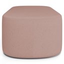 Ver imagem 4 de Puff Decorativo Orgânico para Living Quarto 100cm Doha W01 Linho Rosê - Lyam Decor