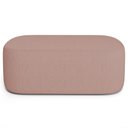 Ver imagem 2 de Puff Decorativo Orgânico para Living Quarto 100cm Doha W01 Linho Rosê - Lyam Decor