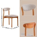 Ver imagem 2 de Conjunto com 2 Cadeiras Noronha em Madeira Maciça para Sala de Jantar Moderna Mobília