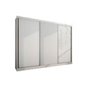 Ver imagem 1 de Guarda Roupa 3 Portas de Correr e 8 Gavetas Sollo Plus Branco - Novo Horizonte