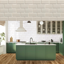 Ver imagem 1 de Kit 16 Placas Painel Revestimento Parede 50cmx50cm Impacto Impermeavel Cozinha Relevo 3d Pvc