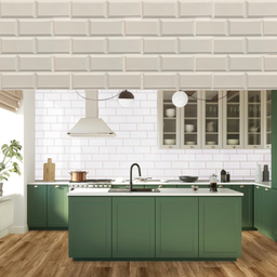 Kit 16 Placas Painel Revestimento Parede 50cmx50cm Impacto Impermeavel Cozinha Relevo 3d Pvc - 1