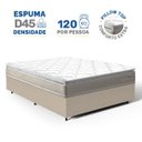 Ver imagem 3 de Cama Box com Colchão de Espuma D45 Pillow Top Ortopédico Domo Casal 138cm