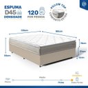 Ver imagem 5 de Cama Box com Colchão de Espuma D45 Pillow Top Ortopédico Domo Casal 138cm