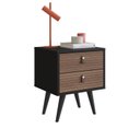 Ver imagem 4 de Mesa de Cabeceira Retrô com 2 Gavetas
