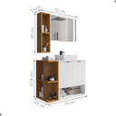 Ver imagem 2 de Conj Banheiro Gabinete Ibiza 2076116 Branco Naturalle