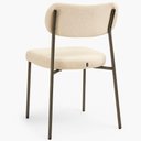 Ver imagem 4 de Cadeira Lilly Estrutura em Madeira Estofado em Bouclê Off White Sallar Home