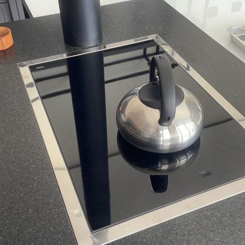 Chapa Vitrocerâmica 65 X 45 Cm / com Moldura Inox / para Fogão a Lenha